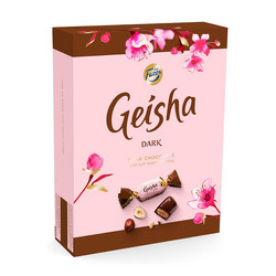 Продуктови Категории Шоколади Karl Fazer Geisha шоколадови бонбони черен шоколад с лешник 41 бр.